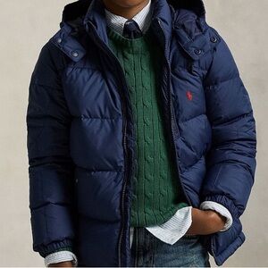 Polo by Ralph Lauren Kids Blue Puffer Coat